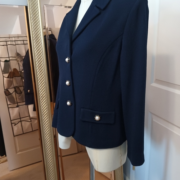 Knit blue blazer - Picture 4 of 5